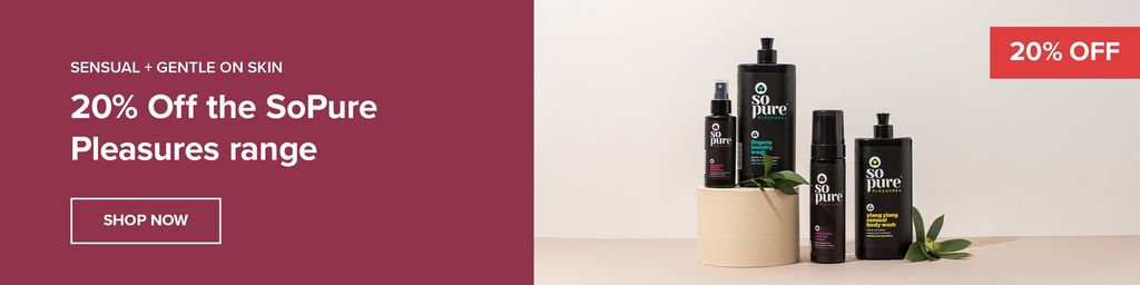 20% Off SoPure Pleasures Range Banner